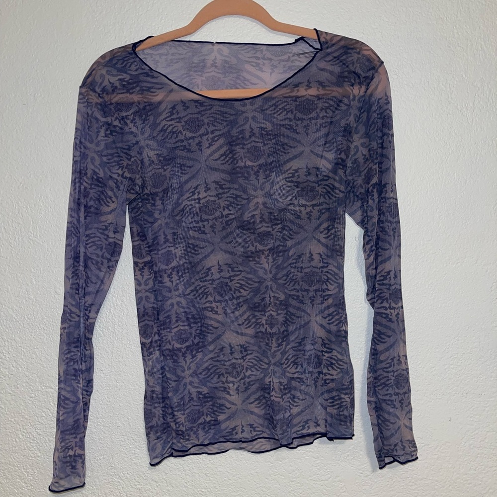 Harley Davidson mesh long sleeve shirt